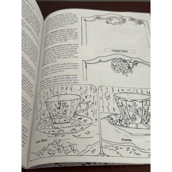 Vintage Decorative Tole Painting Pattern Book Perfectly English Connie Parkinson - Picture 5 of 6